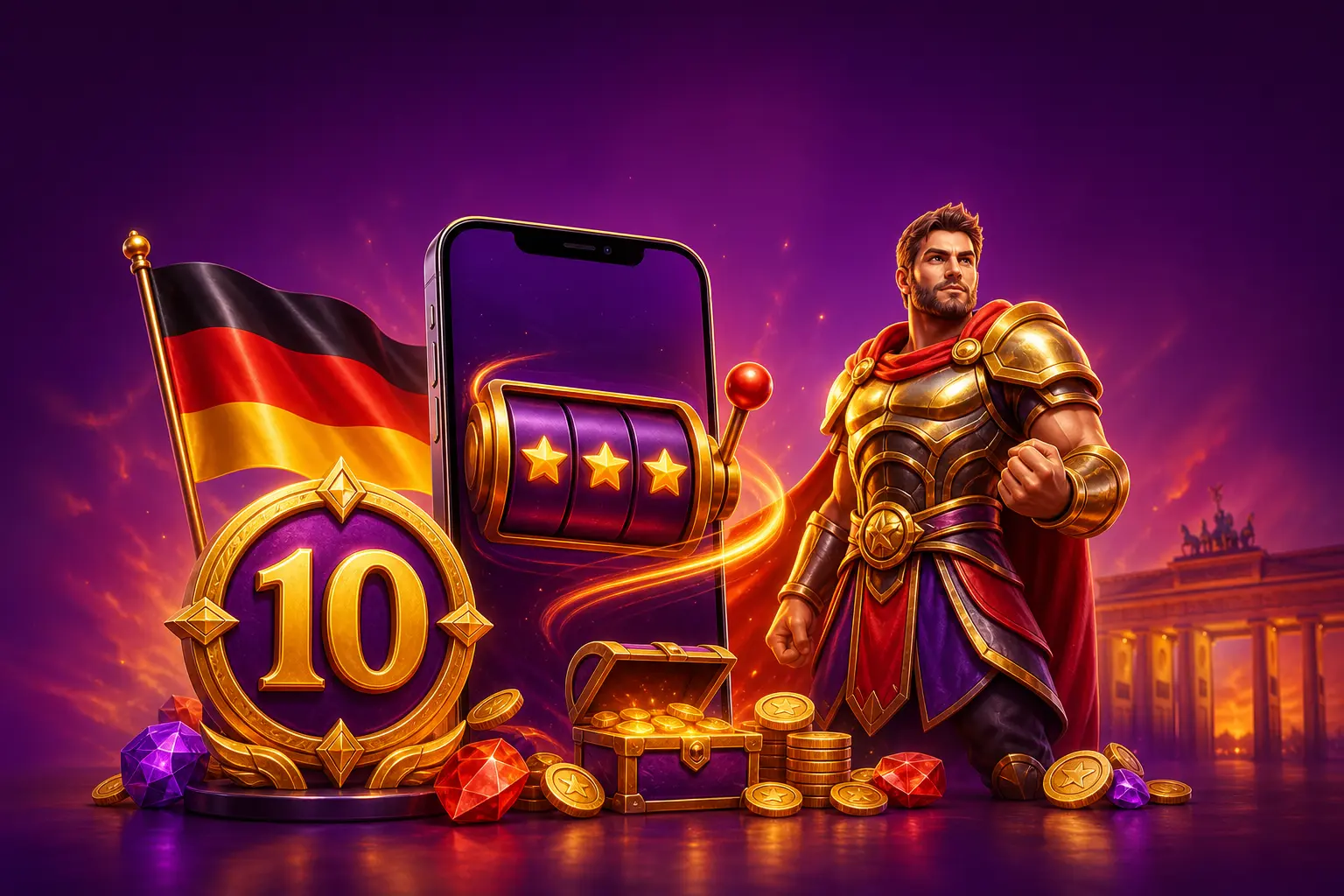 Mobile HitnSpin App mit Bonus von 10 Freispielen ohne Einzahlung in Deutschland